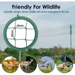 SWANEW Filet De Protection Piscine Filet Pour Bassin Polyéthylène Filet De Bassin Filet De Jardin Vert Filet Anti-o Filet De Couverture D'étang De Jardim 4x5M - Vert -Protection Pour Végétaux Soldes 57503572 5