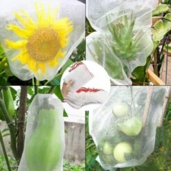 AIDUCHO Sachets De Protection Pour Plantes, 20PCS Jardin Fruits Barrière Housse Sacs Pour Raisin Fig Fleur De Graine Légumes Protection Contre Les Insectes Moustique Bug-25*15CM -Protection Pour Végétaux Soldes 57635710 4