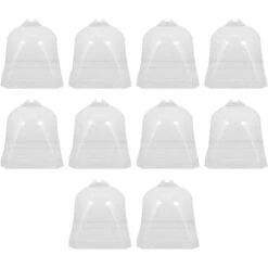 MACARON Cloche De Jardin Plante Dôme Cloche Couverture Plantes Couvre Le Gel Garde Protection Contre Le Gel Pour Les Plantes De Jardin En Plein Air Outils Jardin Accessoires 10 Pièces(7*7cm)LO-Ron