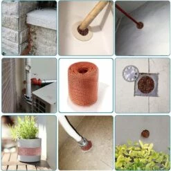 AIDUCHO Grillage Anti Rongeur De Haute Qualité, 100% Cuivre Anti Limace Escargot Souris Rat Oiseaux Nematodes Ferramol, Filet De Cuivre Tricot Pour L'intérieur, Le Jardin(3 Mètres) 10 AIDUCHO Grillage Anti Rongeur De Haute Qualité, 100% Cuivre Anti Limace Escargot Souris Rat Oiseaux Nematodes Ferramol, Filet De Cuivre Tricot Pour L'intérieur, Le Jardin(3 Mètres) -Protection Pour Végétaux Soldes 58196624 4