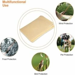 CHANCEY Hivernage Pour Plantes,SEMAket Housse De Plante, Housse De Protection Pour Plante Non Tissée Protection Contre Le Gel Des Plantes En Pots Et Rosiers (80 X 100CM) -Protection Pour Végétaux Soldes 58677667 3