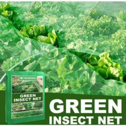 QERSTA Filet Anti-insectes Vert, Polyéthylène, Serre De Plantes De Jardin Filet Anti-oiseaux Et Anti-insectes 2*5 Mètres -Protection Pour Végétaux Soldes 59292610 4
