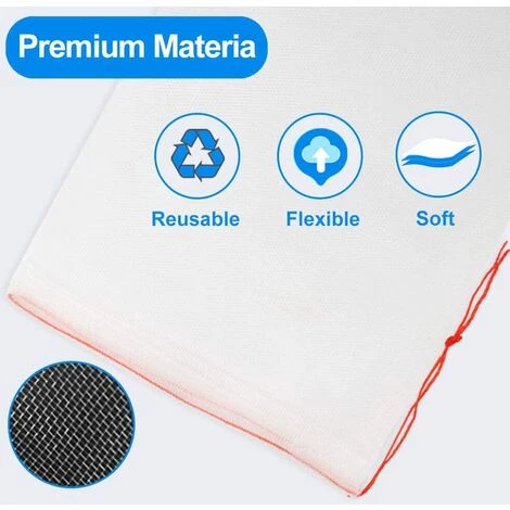 LYCXAMES 120 Pcs Sacs De Protection Pour Fruits De Jardin - 6x10 In Sac De Barrière En Nylon Friut, Sacs De Maille En Nylon Avec Dessus, Sacs De Filet Pour Protéger Les Fruits, Plantes Et Légumes 4 LYCXAMES 120 Pcs Sacs De Protection Pour Fruits De Jardin - 6x10 In Sac De Barrière En Nylon Friut, Sacs De Maille En Nylon Avec Dessus, Sacs De Filet Pour Protéger Les Fruits, Plantes Et Légumes – Image 2