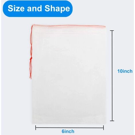 LYCXAMES 120 Pcs Sacs De Protection Pour Fruits De Jardin - 6x10 In Sac De Barrière En Nylon Friut, Sacs De Maille En Nylon Avec Dessus, Sacs De Filet Pour Protéger Les Fruits, Plantes Et Légumes 7 LYCXAMES 120 Pcs Sacs De Protection Pour Fruits De Jardin - 6x10 In Sac De Barrière En Nylon Friut, Sacs De Maille En Nylon Avec Dessus, Sacs De Filet Pour Protéger Les Fruits, Plantes Et Légumes – Image 5