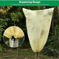 FLYME Housse Hivernage Pour Plantes, Housses Hivernage, Voile D'hivernage Plante Avec Cordon De Serrage, Housse De Protection Pour Plantes, Fibre Non-tissée, Voile D'hivernage (Beige-1.2 * 1.8M) 9 FLYME Housse Hivernage Pour Plantes, Housses Hivernage, Voile D'hivernage Plante Avec Cordon De Serrage, Housse De Protection Pour Plantes, Fibre Non-tissée, Voile D'hivernage (Beige-1.2 * 1.8M) -Protection Pour Végétaux Soldes 59713233 3