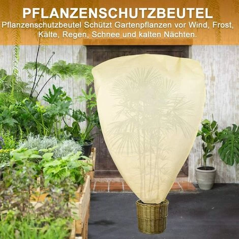 GALOZZOIT Housse D'hivernage Pour Plante, 180 X 120cm Voile Hivernage Plante, Housse D'hivernage Réutilisable Convient Pour La Protection Des Plantes En Extérieur En Hiver 4 GALOZZOIT Housse D'hivernage Pour Plante, 180 X 120cm Voile Hivernage Plante, Housse D'hivernage Réutilisable Convient Pour La Protection Des Plantes En Extérieur En Hiver – Image 2