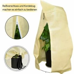 GALOZZOIT Housse D'hivernage Pour Plante, Housse De Protection Pour Plantes Ajustable Avec Cordon De Serrage à Glissière, Anti-Givre Réutilisable Sac De Protection Des Plantes, 180 X 120 Cm, Beige 9 GALOZZOIT Housse D'hivernage Pour Plante, Housse De Protection Pour Plantes Ajustable Avec Cordon De Serrage à Glissière, Anti-Givre Réutilisable Sac De Protection Des Plantes, 180 X 120 Cm, Beige -Protection Pour Végétaux Soldes 59853590 3