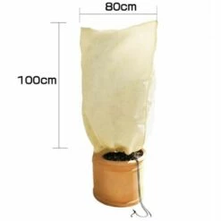 LITZEE 2pcs Sac De Plantation D'hiver Housse De Protection Contre Le Gel Des Plantes Housse D'arbre Non Tissée Housse Anti-bactéries Sac De Plantation Transfrontalier Sac écologique 100*80cm Modèle Shrink Snap Divers -Protection Pour Végétaux Soldes 60477065 2