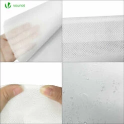 VOUNOT Lot De 3 Housse Hivernage Plante Avec Cordon Et Zipper Polypropylème 80g/m² 200x240cm Blanc -Protection Pour Végétaux Soldes 61326481 5