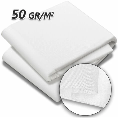 VOUNOT Voile D’hivernage En Polypropylème 50g/m² 1.5x10m Avec Piquets Blanc 3 VOUNOT Voile D’hivernage En Polypropylème 50g/m² 1.5x10m Avec Piquets Blanc