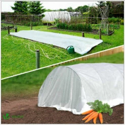 VOUNOT Voile D’hivernage En Polypropylème 50g/m² 1.5x10m Avec Piquets Blanc 9 VOUNOT Voile D’hivernage En Polypropylème 50g/m² 1.5x10m Avec Piquets Blanc -Protection Pour Végétaux Soldes 61326483 3