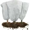 VOUNOT Lot De 3 Housse Hivernage Plante Avec Cordon Polypropylème 80g/m² 80x100cm Blanc -Protection Pour Végétaux Soldes 61326509 1