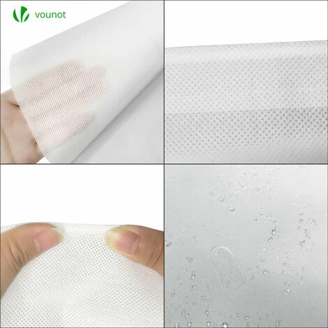 VOUNOT Lot De 3 Housse Hivernage Plante Avec Cordon Polypropylème 80g/m² 80x100cm Blanc 7 VOUNOT Lot De 3 Housse Hivernage Plante Avec Cordon Polypropylème 80g/m² 80x100cm Blanc – Image 5