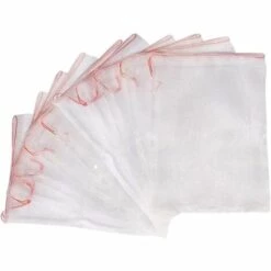 MINKUROW 50 Pièces Sacs Protection Fruits, Jardin Plante Fruits Protection Sac, Sacs Filet Pour Plantes Nylon, Pour Protéger Fruits, Prévenir Les Piqûres D'insectes, Rangez De Petits Objets,15*10cm