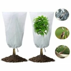 SINCèREETALI Couverture De Protection Contre Le Froid Des Plantes Couverture De Protection Des Plantes Couverture De Protection Contre Le Froid Des Arbres Fruitiers (0,8 M De Large * 1 M De Haut Cordon De Serrage Inférieur) -Protection Pour Végétaux Soldes 63519396 3