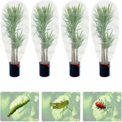 ROSIER Filet De Protection Anti-Insectes, Filet De Protection Anti-insectes En Maille Fine Pour Jardin, Serre, Plantes, Fruits, Fleurs, Cultures 4pcs 0.7*1m——VEBTles