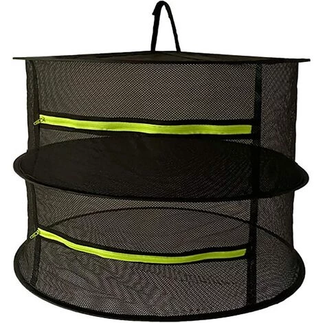 GRID COOL Filet De Séchage Avec Fermeture éclair 2 Couches Pliable 61 Cm X 61 Cm X 38 Cm Noir Pour Le Séchage Des Légumes, De La Viande, Des Herbes, Du Poisson, Etc. 3 GRID COOL Filet De Séchage Avec Fermeture éclair 2 Couches Pliable 61 Cm X 61 Cm X 38 Cm Noir Pour Le Séchage Des Légumes, De La Viande, Des Herbes, Du Poisson, Etc.