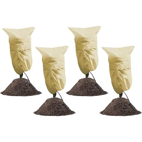 MEZHENG 4 Pcs Housse Protection Plante Hiver,100 X 80 Cm, Housse Hivernage Pour Plantes, Voile Dhivernage, Housse D’Hivernage Arbre, Housse Hivernage Palmier Con Ajustable Avec Cordon De Serrage 3 MEZHENG 4 Pcs Housse Protection Plante Hiver,100 X 80 Cm, Housse Hivernage Pour Plantes, Voile Dhivernage, Housse D’Hivernage Arbre, Housse Hivernage Palmier Con Ajustable Avec Cordon De Serrage