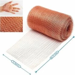 ZOLGINAH Grillage Anti Rongeur De Haute Qualité, 100% Cuivre Anti Limace Escargot Souris Rat Oiseaux Nematodes Ferramol, Filet De Cuivre Tricot Pour L'intérieur, Le Jardin(6 Mètres) -Protection Pour Végétaux Soldes 63729249 5