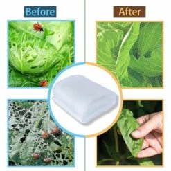 RHAFAYRE Insectes Protection Maille,Filets Pour Jardin,Filet Anti-Insectes Pour Plantes,Filet Anti-Insectes Pour Légumes,Filet Anti-Insectes Pour Plantes,Filet De Jardin Moustiquaire（3×4m） -Protection Pour Végétaux Soldes 63763643 4