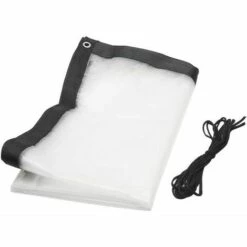 CLEGGFR Bache Transparente Imperméable Tissu De Film De Feuille De Bache De Jardin PE Avec/Oeillets Et Lanière Heavy Duty/Anti Gel/Anti-UV/Windproof Plant Isolation Canopy Cover For Greenhouse-2x2m -Protection Pour Végétaux Soldes 63822558 2