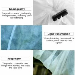 MEZHENG Housses Hivernage Pour Plantes, Housse D'hivernage, Housse De Protection Pour Plante Non Tissée Protection Contre Le Gel Des Plantes En Pots Et Vegetaux (200 X 240CM) -Protection Pour Végétaux Soldes 63891446 3