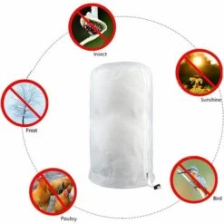 MEZHENG Housses Hivernage Pour Plantes, Housse D'hivernage, Housse De Protection Pour Plante Non Tissée Protection Contre Le Gel Des Plantes En Pots Et Vegetaux (200 X 240CM) -Protection Pour Végétaux Soldes 63891446 4