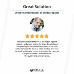 EINEMGELD VIIRKUJA Lot De 2 Filets D'étang à Mailles Fines De 10 M (18 X 18 Mm) - Couleur : Noir - Protection Contre Les Oiseaux, Les Feuilles, Les Oiseaux -Protection Pour Végétaux Soldes 64118801 4