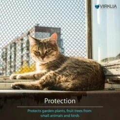 EINEMGELD VIIRKUJA Lot De 2 Filets D'étang à Mailles Fines De 10 M (18 X 18 Mm) - Couleur : Noir - Protection Contre Les Oiseaux, Les Feuilles, Les Oiseaux -Protection Pour Végétaux Soldes 64118801 5