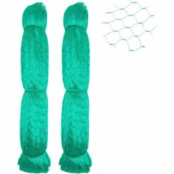MEZHENG 2 Pièces 10 M X 4 M Filet Anti Oiseaux, Filet Oiseaux, Filet Arbre Fruitier, Filets Pour Jardin Protégez Arbres Fruitiers Et Les Légume Des Dommages Causés Par Les Oiseaux, Maille De 15 Mm