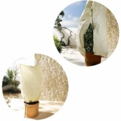CARILLONSàVENT Carivent 2 Pièces (80 * 60 Cm) Antigel Plante Hivernage Housse De Protection Hiver Plante Antigel Housse De Protection Non Tissé Housse De Protection== -Protection Pour Végétaux Soldes 64139163 3