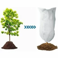CARILLONSàVENT Couverture Végétale Réutilisable Housses Plantes Jardin Résistant Déchirure Avec Cordon Éclair Sacs Protection Bâche Housse D'Hivernage Non Tissée Pour Protéger Les Plantes Pot Arbres Fruitiers Carivent -Protection Pour Végétaux Soldes 64143553 3