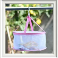 HEGUYEY Filet De SéChage Suspendu D'Herbes Support Net Panier En Maille Pliable Sec Pour Herbes SèChe-Chandail Monocouche Coupe-Vent Avec Crochet VêTements LéGumes Fruits Thé Plantes Herbe -Protection Pour Végétaux Soldes 64496966 3