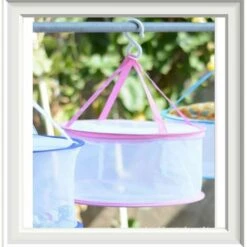 HEGUYEY Filet De SéChage Suspendu D'Herbes Support Net Panier En Maille Pliable Sec Pour Herbes SèChe-Chandail Monocouche Coupe-Vent Avec Crochet VêTements LéGumes Fruits Thé Plantes Herbe -Protection Pour Végétaux Soldes 64496966 4