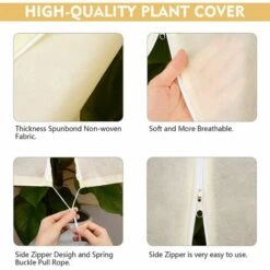 MEZHENG Housse De Protection Hiver, Housse De Protection Hiver Protection Antigel Réutilisable Et Lavable (180x120CM) 9 MEZHENG Housse De Protection Hiver, Housse De Protection Hiver Protection Antigel Réutilisable Et Lavable (180x120CM) -Protection Pour Végétaux Soldes 64535186 3