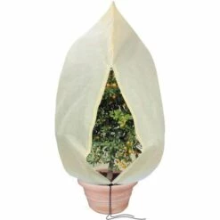 LITZEE Couvertures De Protection Contre Le Gel Des Plantes, Couverture De Protection Des Plantes En Polaire D'hiver Pour Fleurs, Arbustes (80 *120cm)