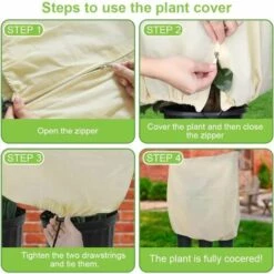 LITZEE Couvertures De Protection Contre Le Gel Des Plantes, Couverture De Protection Des Plantes En Polaire D'hiver Pour Fleurs, Arbustes (80 *120cm) 10 LITZEE Couvertures De Protection Contre Le Gel Des Plantes, Couverture De Protection Des Plantes En Polaire D'hiver Pour Fleurs, Arbustes (80 *120cm) -Protection Pour Végétaux Soldes 64804789 4
