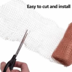 Grillage Anti Rongeur De Haute Qualité,99.9% Cuivre Anti Limace Escargot Souris Rat Oiseaux Nematodes Ferramol, Filet De Cuivre Tricot Pour L'intérieur, Le Jardin(6 Mètres, 2pcs) 56Vingt -Protection Pour Végétaux Soldes 64937137 3