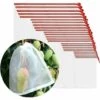 DONTODENT 50 Pices Sac De Protection Des Fruits De Raisin, Sac En Organza Sacs En Maille De Fruits Réutilisables Avec Sacs De Rangement à Cordon -Protection Pour Végétaux Soldes 65034049 1