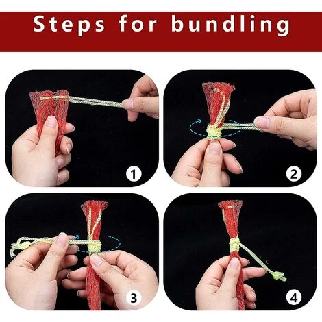 DONTODENT Filets De Pastèque - Paquet De 50 Filets De Pastèque Suspendus Sacs Hamacs De Melon Berceaux Pour Pastèque, Melon Miel, Concombres35cm Ruikalucky 45cm 6 DONTODENT Filets De Pastèque - Paquet De 50 Filets De Pastèque Suspendus Sacs Hamacs De Melon Berceaux Pour Pastèque, Melon Miel, Concombres35cm Ruikalucky 45cm – Image 4