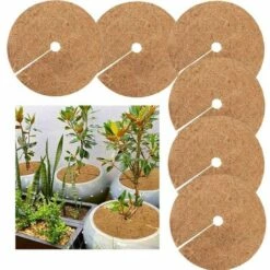 6pcs Noix De Coco Bucket Disc Cover Protection Contre Le Gel Protection Hivernale Pour Les Plantes En Pot Diamètre 20 Cm S'arêern
