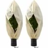 GALOZZOIT 2 Pièces Housse Hivernage Pour Plantes, Couverture D'hiver Végétale Non Tissée, Housse Hivernage Plante, Housse D'Hivernage, Pour Tomates, Figuiers, Agrumes, Petits Arbustes240*200cm