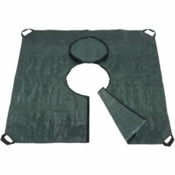 WENKO Bache De Jardinage Profi, Bache De Plantation, Avec Poignées De Transport Et Fermeture éclair Pour Faciliter Le Transport Au Compost, Plastique, 145x145 Cm, Vert - Vert