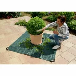 WENKO Bache De Jardinage Profi, Bache De Plantation, Avec Poignées De Transport Et Fermeture éclair Pour Faciliter Le Transport Au Compost, Plastique, 145x145 Cm, Vert - Vert 9 WENKO Bache De Jardinage Profi, Bache De Plantation, Avec Poignées De Transport Et Fermeture éclair Pour Faciliter Le Transport Au Compost, Plastique, 145x145 Cm, Vert - Vert -Protection Pour Végétaux Soldes 6580598 3