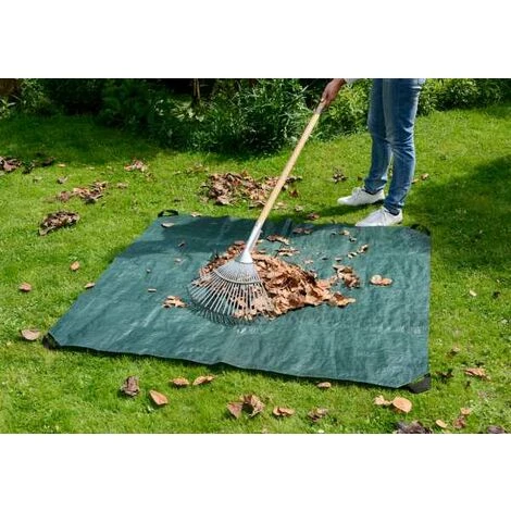 WENKO Bache De Jardinage Profi, Bache De Plantation, Avec Poignées De Transport Et Fermeture éclair Pour Faciliter Le Transport Au Compost, Plastique, 145x145 Cm, Vert - Vert 6 WENKO Bache De Jardinage Profi, Bache De Plantation, Avec Poignées De Transport Et Fermeture éclair Pour Faciliter Le Transport Au Compost, Plastique, 145x145 Cm, Vert - Vert – Image 4