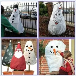 Hivernage Pour Plantes, Housse De Plante, Couverture De Plante D'Hiver Couverture De Plante De Froid De L'Épaisseur Extérieure De La Protection Du Gel Sac Chaud Anti-Gel Veste Couvertures LITZEE 90*103cm （Style Un） Accessoires -Protection Pour Végétaux Soldes 65818686 4