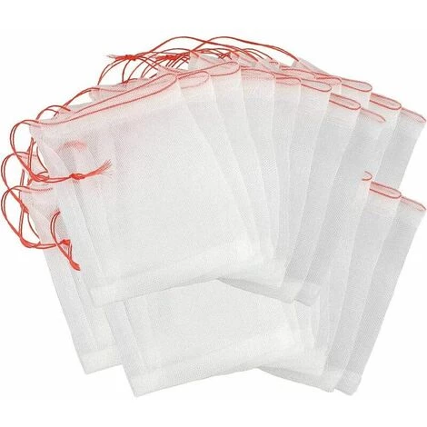 KAEJYIUT Lot De 50 Sacs De Protection Anti-insectes En Maille Nylon Avec Cordon De Serrage Pour Jardin, Verger, Plantes, Fruits, 15*25cm 3 KAEJYIUT Lot De 50 Sacs De Protection Anti-insectes En Maille Nylon Avec Cordon De Serrage Pour Jardin, Verger, Plantes, Fruits, 15*25cm