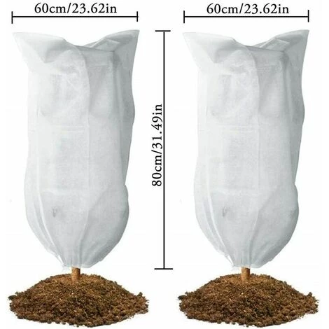 KAEJYIUT Couverture Végétale Réutilisable Housses Plantes Jardin Résistant Déchirure Avec Cordon éclair Sacs Protection Bache Housse D'Hivernage Non Tissée Pour Protéger Les Plantes Pot Arbres Fruitiers 4 KAEJYIUT Couverture Végétale Réutilisable Housses Plantes Jardin Résistant Déchirure Avec Cordon éclair Sacs Protection Bache Housse D'Hivernage Non Tissée Pour Protéger Les Plantes Pot Arbres Fruitiers – Image 2