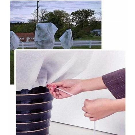KAEJYIUT Couverture Végétale Réutilisable Housses Plantes Jardin Résistant Déchirure Avec Cordon éclair Sacs Protection Bache Housse D'Hivernage Non Tissée Pour Protéger Les Plantes Pot Arbres Fruitiers 7 KAEJYIUT Couverture Végétale Réutilisable Housses Plantes Jardin Résistant Déchirure Avec Cordon éclair Sacs Protection Bache Housse D'Hivernage Non Tissée Pour Protéger Les Plantes Pot Arbres Fruitiers – Image 5