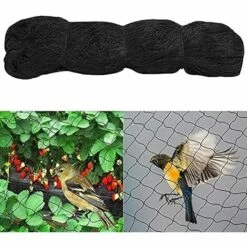OSQI Filet Anti Oiseaux, 4m X 10m Filet Oiseaux, Filet Protection Oiseaux, Filet Arbre Fruitier, Filet Oiseaux Noir Protégez Arbres Fruitiers Et Les Légume Des Dommages Causés